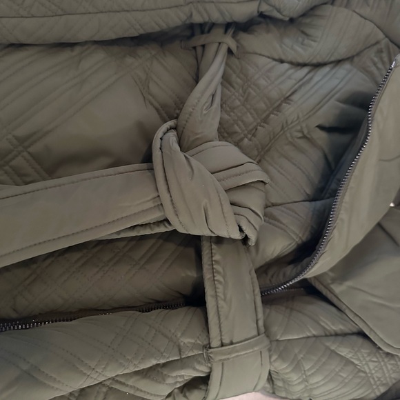 Ted Baker NWT Khaki Padded Midi Wrap Coat - Picture 7 of 14